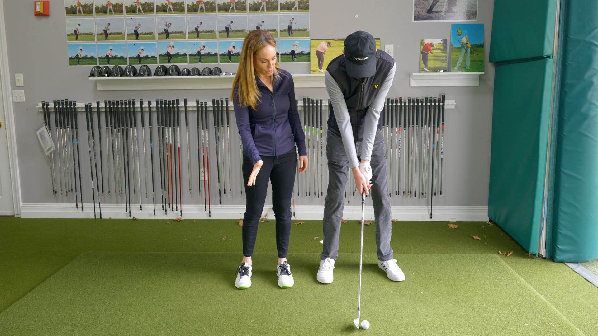 When should I be choking down on the club?