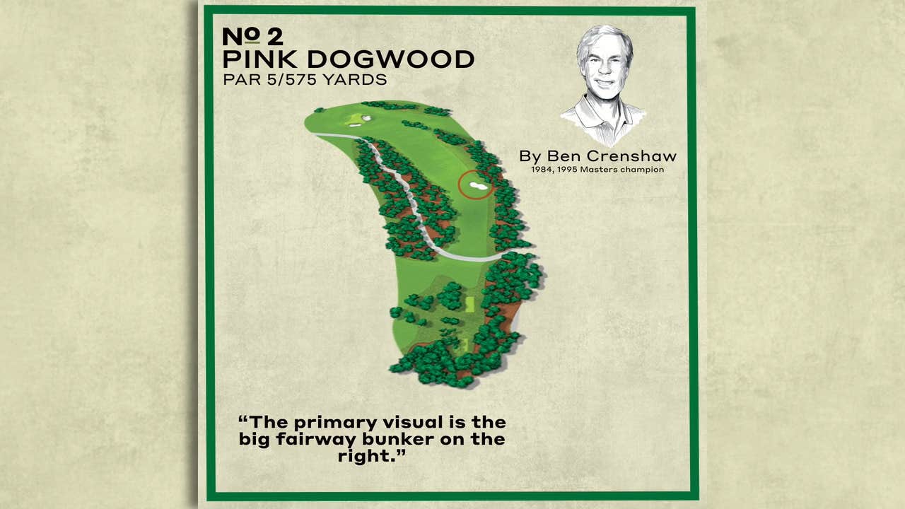 Masters holes: Augusta National's par-5 2nd hole, explained by Ben Crenshaw