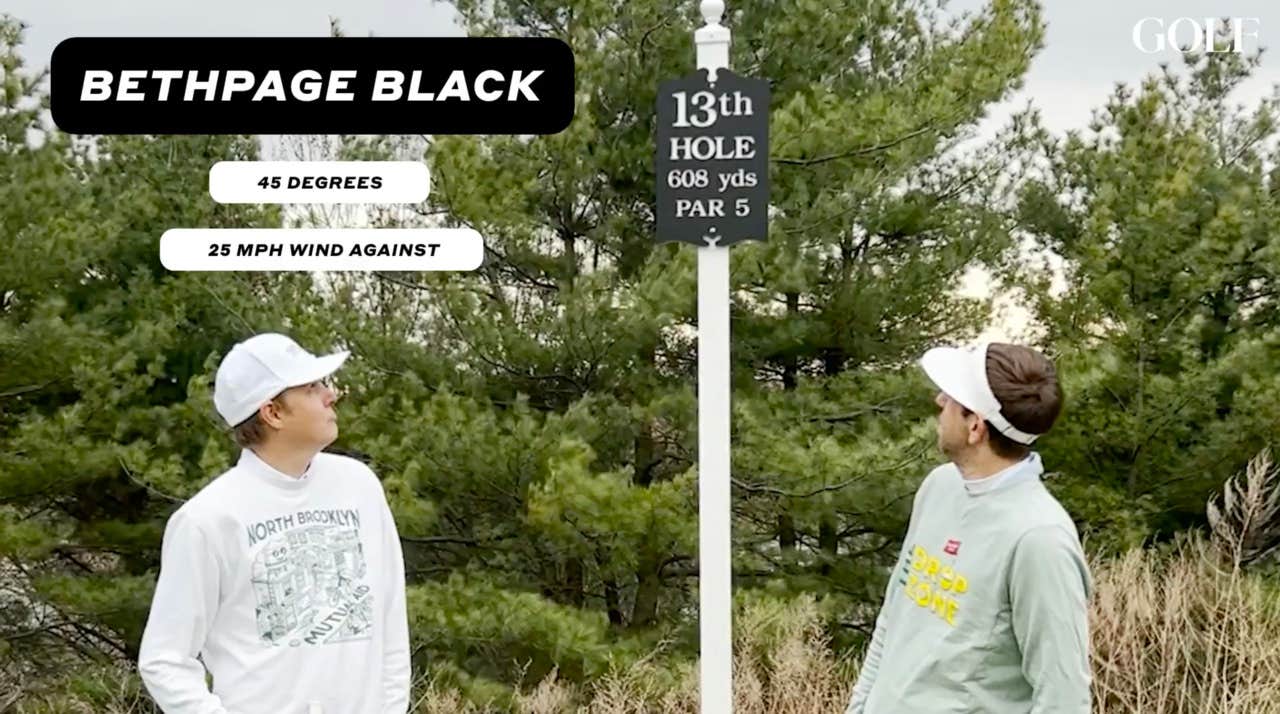 What it's like for golfers of all skill levels to play this Bethpage Black monster par 5