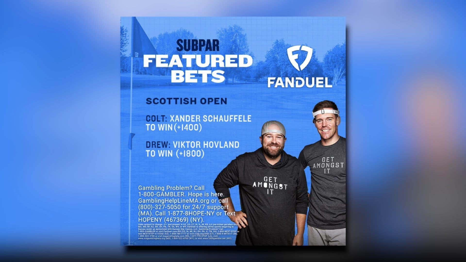 Subpar's FanDuel Picks of the Week for the Genesis Scottish Open