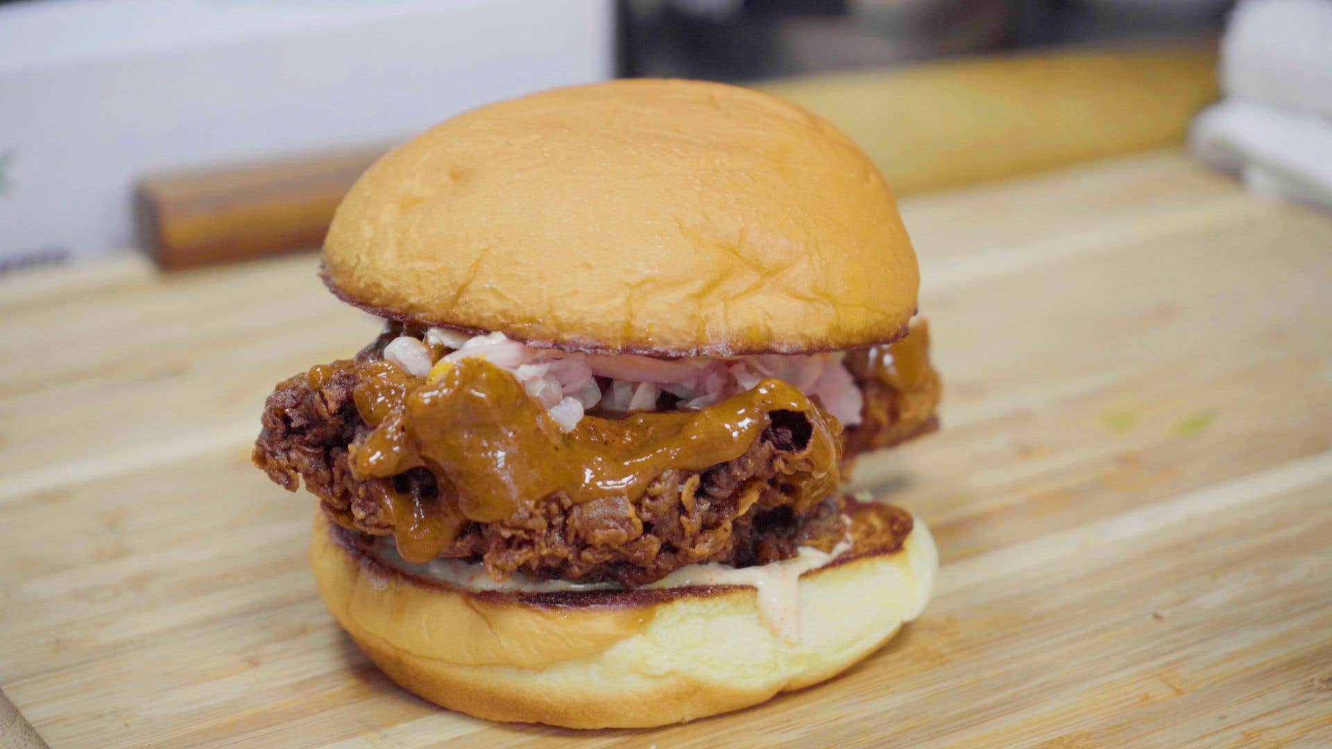 How to make a Carolina version of the 'Nashville Hot Chicken Sandwich'