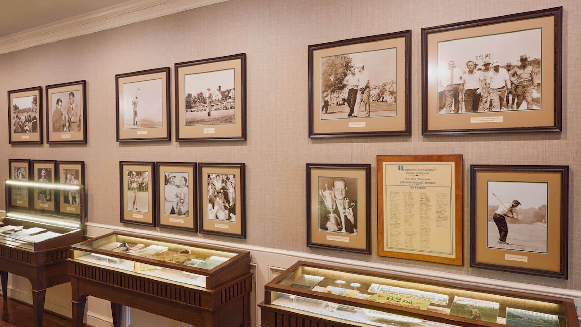 Tour the history on display in Oakmont's clubhouse