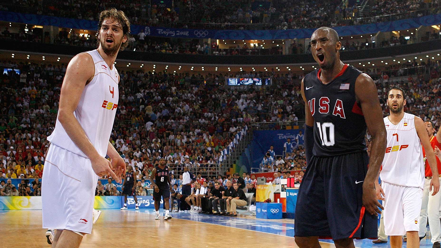 pau gasol and kobe bryant at the olympics