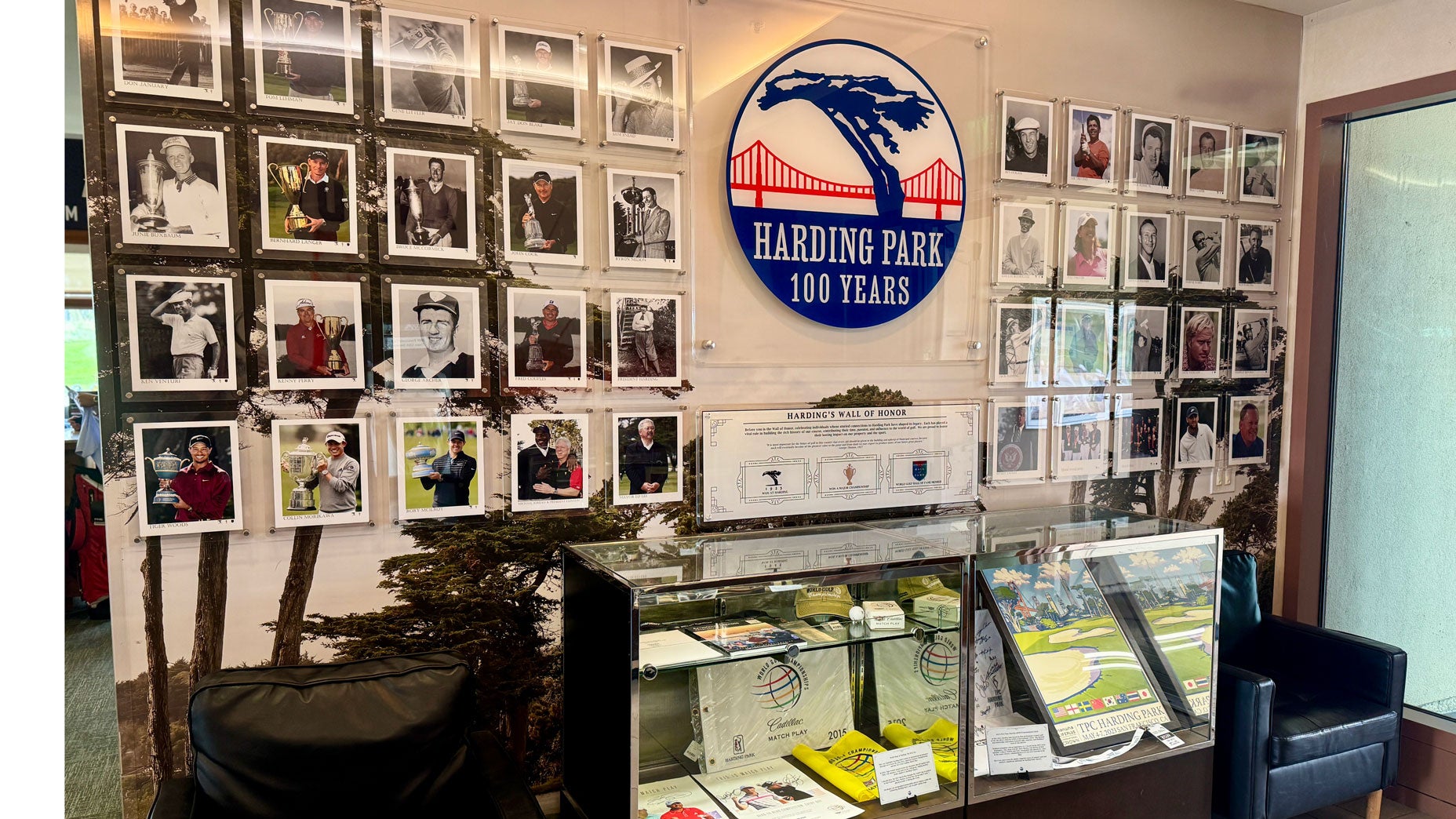 A centennial exhibit at TPC Harding Park