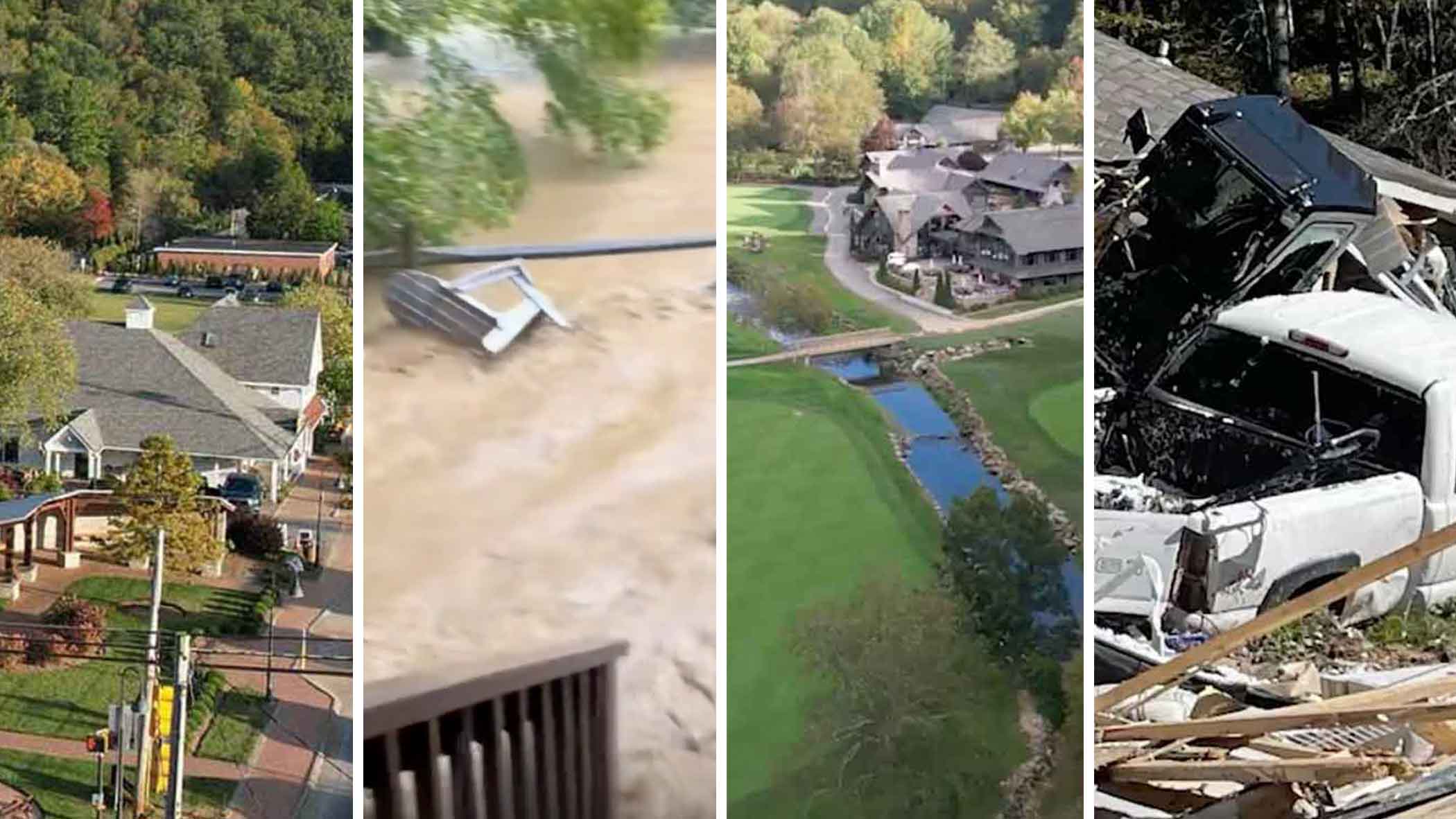 scenes from hurricane helene in banner elk, nc, and elk river club