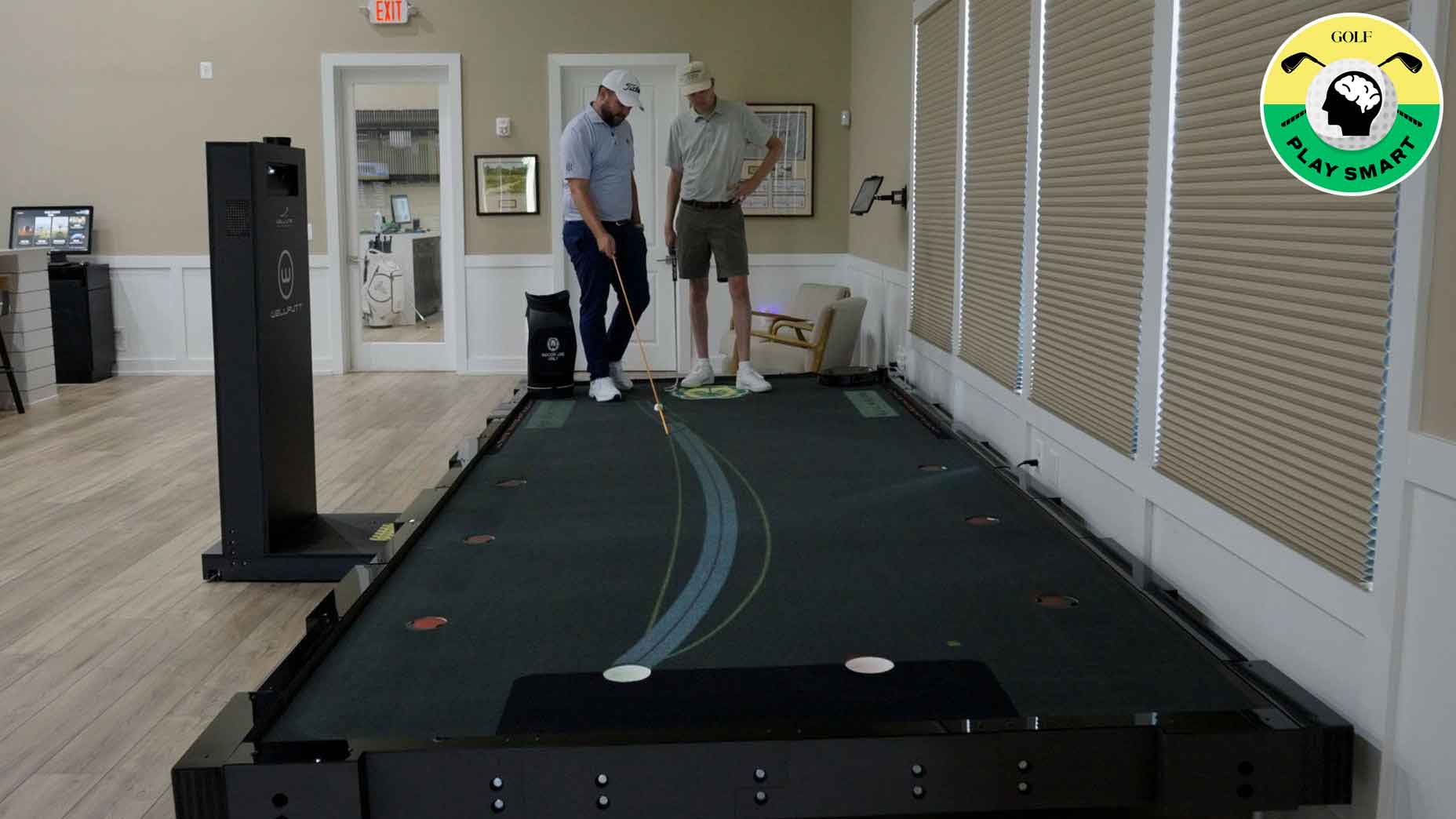 kelan mcdonagh shows zephyr melton the line on left-to-right putt