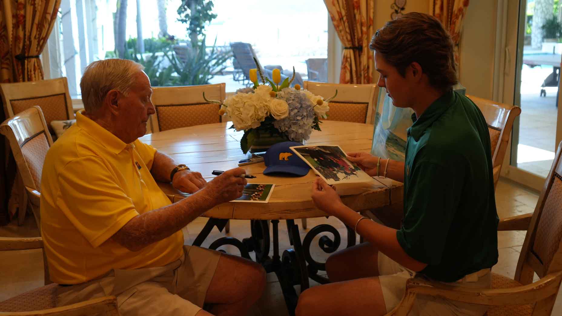 Liam Lodding visited Jack Nicklaus