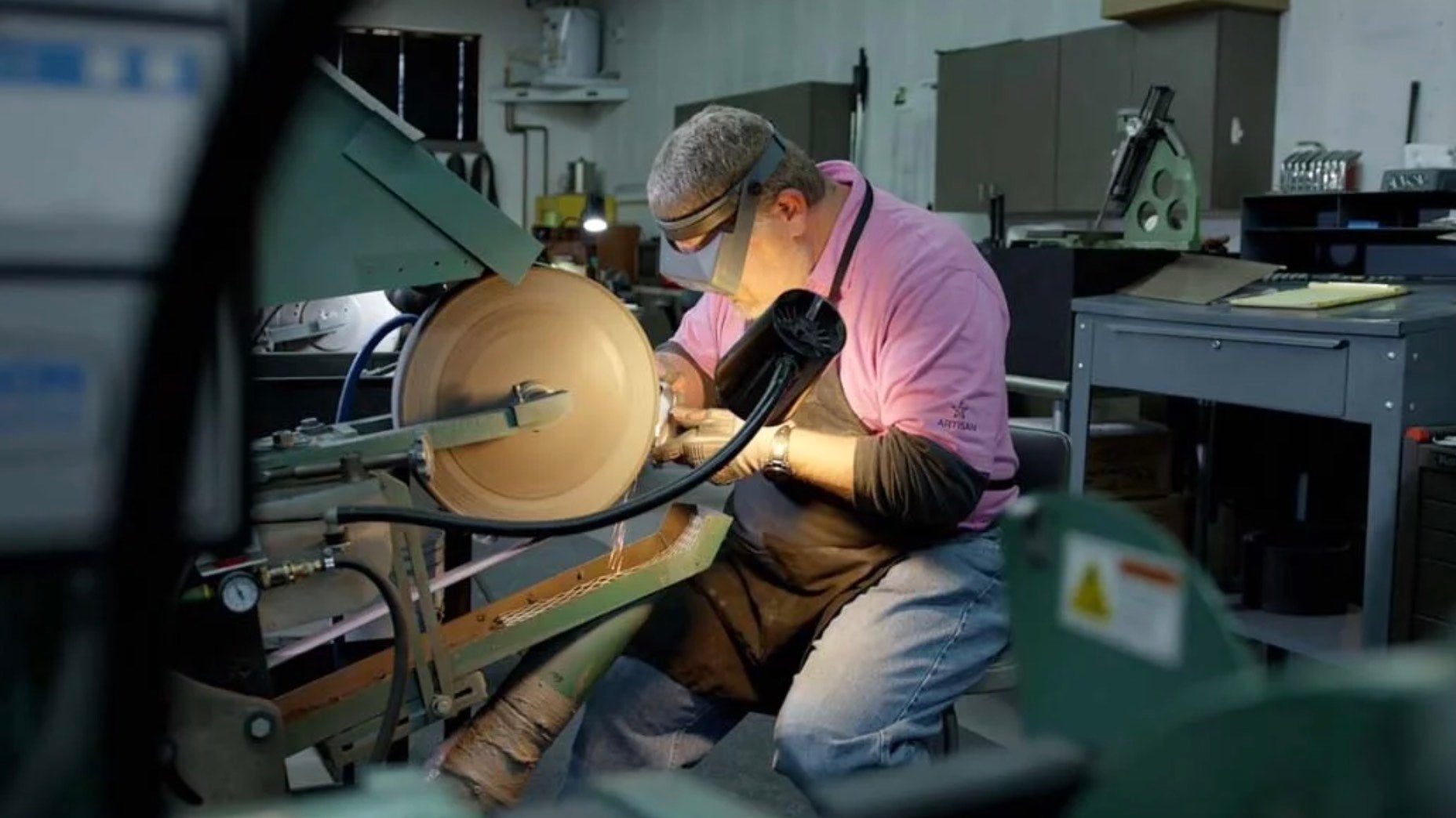 mike taylor grinding golf clubs tiger woods