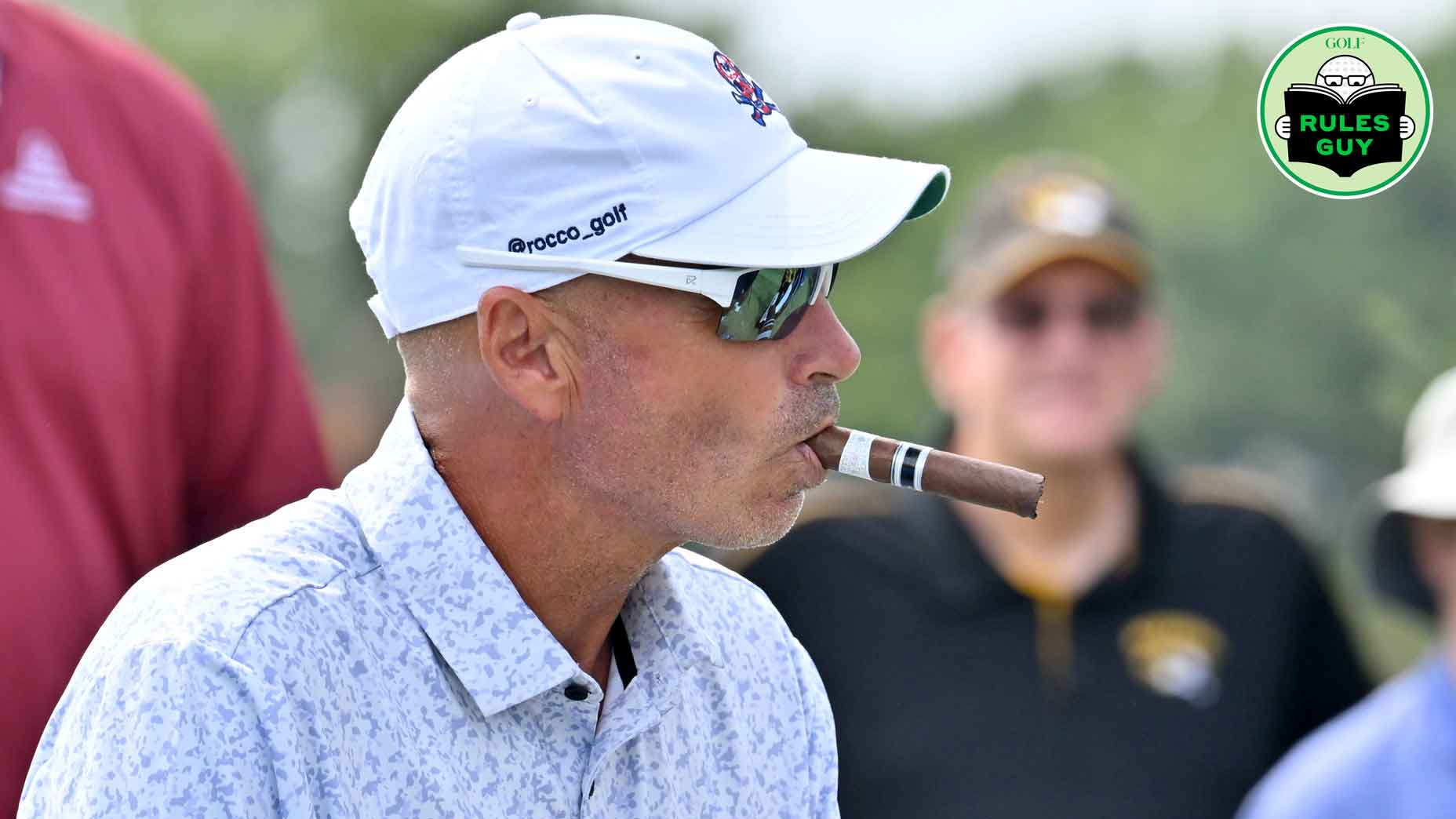 Golfer Rocco Mediate as seen with his trademark cigar during the first round of the Ascension Charity Classic, on September 06, 2024, at Norwood Hills Country Club, Jennings, MO.