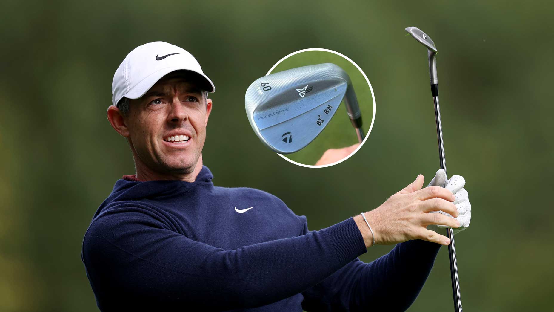 PGA Tour pro Rory McIlroy hits new TaylorMade MG5 wedge at 2025 Irish Open.