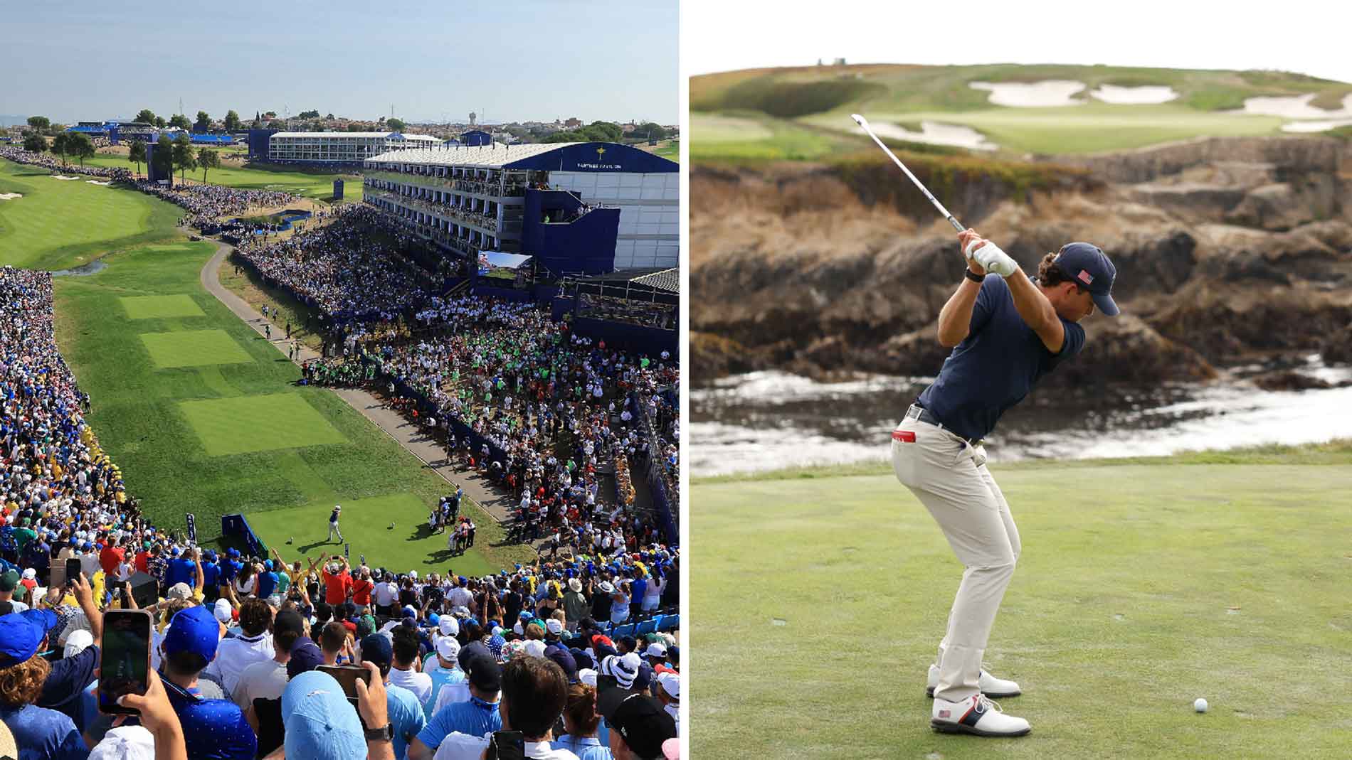 scenes from ryder cup and walker cup